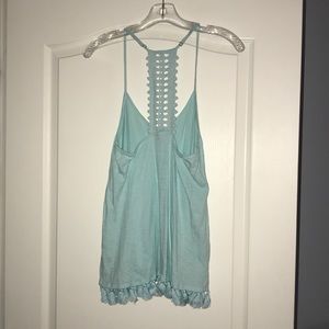 Lilly Pulitzer blue tassel top